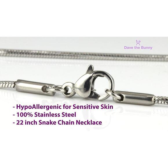 Australian Shepard Necklace - Stainless Steel Chain - Picture 4 of 6